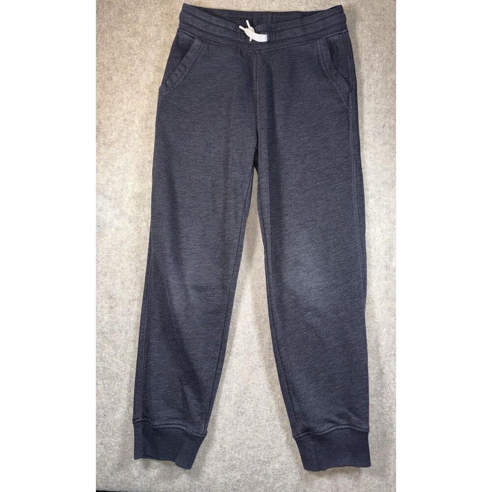 Old Navy Boys Size M (8) Stretch Gray Jogger Sweats Drawstring Slight Knee Wear